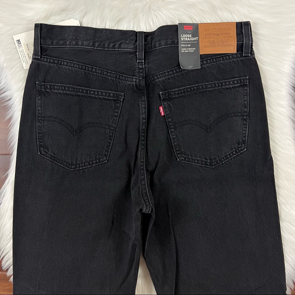 Levi's Women’s Size 31 x 30 Black Soul Loose Straight 90s‎ Denim Jeans - Picture 7 of 8